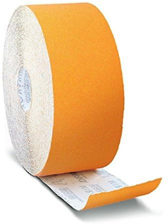 Mirka Gold Universal-Schleifpapier Schleifrolle 115mm x 50m / Korn P320 / Zum Schleifen von Gips, Spachtel, Spanplatten, Holz, Lack