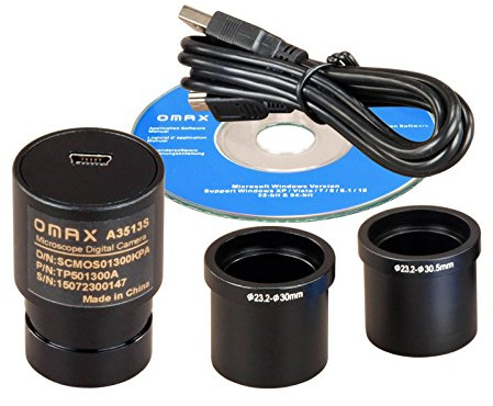 OMAX A3513S 1.3MP USB Digital Microscope Camera Compatible with Windows