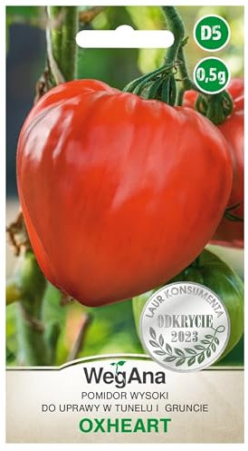 WegAna Oxheart Semillas de Tomate Grande Corazón de Búfalo 0.5g Semillas de Tomate Semillas de Hortalizas Robustas, Semillas de Hortalizas Semillas de Cultivo para el Jardín