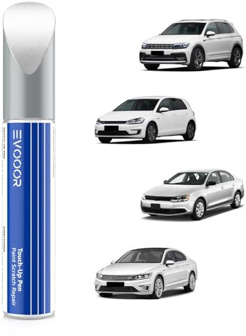 (LC9A/0Q) Bianco Puro Ritocco vernice per Volkswagen/VW, riparazione graffi auto, soluzione rapida e facile per la riparazione.