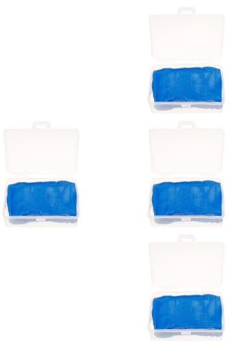 ABOOFAN 4 Cajas barro de lavado de autos limpiador limpieza de autos lavar lavado de arcilla para autos suministros de limpieza de coches arcilla de limpieza de vehículos el plastico Azul
