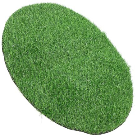 Toddmomy Tappeto Erboso Artificiale Decorativo 80 Cm Diametro, Centrotavola Sintetica Resistente per Giardino e Tavolo da Pranzo, Copertura per Pozzi Esterni Senza Attrezzi