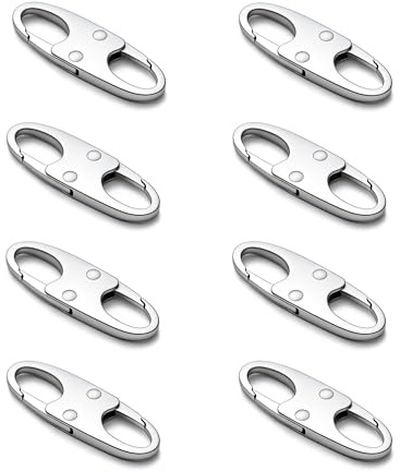 zelin Anti Theft Zipper Clip, Zipper Locks, Travel Essentials,8Pcs Silver