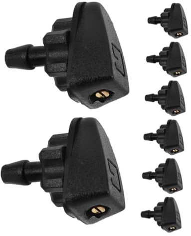 Woniyal 8Pcs Ugelli Lavavetri Set per Dacia Sandero III/Sandero Stepway III 2021-2024, Ugello Tergicristallo, Spruzzatore Parabrezza, Diffusore Acqua Cofano Ricambio Kit