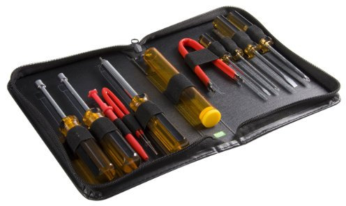 StarTech.com Juego Kit Set de Reparación Herramientas Ordenadores PC 11 piezas con Estuche - Torx Phillips Plano - Extractor de Chips