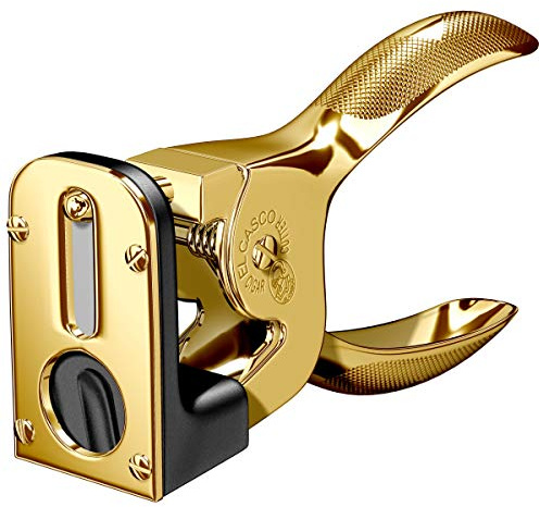 El Casco Black and 23kt Gold Plated Cigar Cutter M-765LN