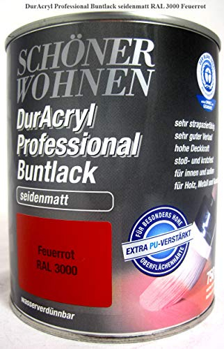 SCHNER WOHNEN,DurAcryl Buntlack, feuerrot matt