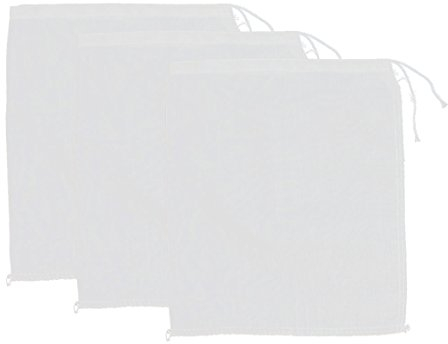 uxcell Fermeture avec Cordon de Serrage-Passoire Egouttoir 3-Alimentaire Filet Blanc