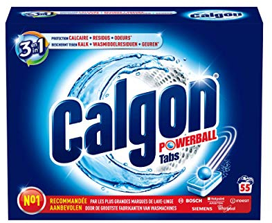 Calgon 3 In 1 Powerball Tabs - 55 Tablets - Waschmaschine Reiniger und Anti Kalk