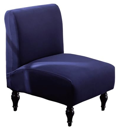 SHILINTONG Housse de Chaise coulissante surdimensionnée Extensible en Tissu Universel pour Salon, Maison, hôtel, Salon, Chambre (1, Bleu Marine)