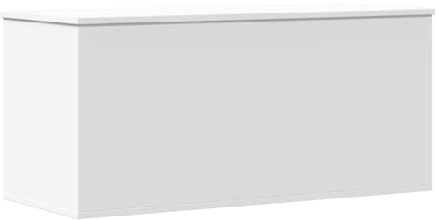 vidaXL Contenitore Portaoggetti Bianco 100x42x46 cm Legno Multistrato, cesta portaoggetti, Scatola Porta Giochi, cesta Porta Giocattoli