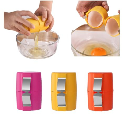 3 Packs Egg Cracker Tool, Handheld Egg Cutting Tool, Eggshell Remover, Kitchen Egg Shell Cutter Tool, Portable Eggshell Opener Baking Accessories for Home Dorm Kitchen