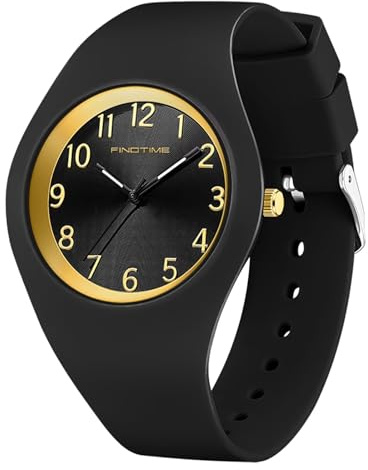 findtime Uhr Damen Armbanduhr Jelly Süßigkeiten Farbe Buntfarbig Frauen Uhren Analog Quarz Damenuhr mit Silikonarmband Wasserdicht Sportuhr für Mädchen Kinderuhr Junge Uhren Kids Watch