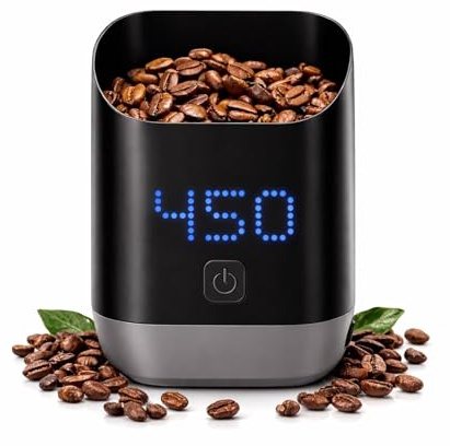 Báscula Café Digital con Pantalla LED de MMOBIEL – Balanza Precisión 0.1g/1g para Espresso, Pour-Over, Café Filtrado y Más – Recargable USB-C y Compacta – Accesorios para Baristas en Casa