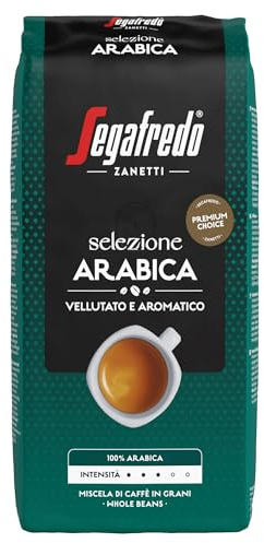 Segafredo Zanetti Selezione Arabica - Ganze Bohne (1 Kg Packung) Geeignet für alle italienischen Kaffeespezialitäten - Kaffeebohnen mit heller bis mittlerer Röstung, samtig und aromatisch im Geschmack