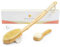 Brosse à sec pour le corps pour rajeunir la peau - Brosse à dos - Stimule le drainage lymphatique et minimise la cellulite - Poils de sanglier 100% naturels avec manche amovible - Brosse exfoliante