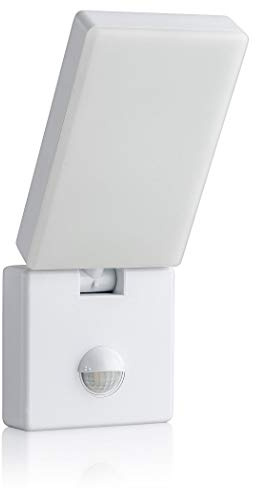 SEBSON LED Aussenleuchte mit Bewegungsmelder, Wandleuchte weiß 15W 900lm kaltweiß 5800K schwenkbar IP65, Außenwandleuchte Sensor 9m / 140°