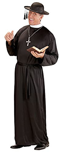 W WIDMANN MILANO Party Fashion - Costume prêtre, robe, ecclésiastique, curé, déguisements de carnaval