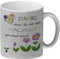Danke dass du mir beim Wachsen geholfen hast Glitzer-Kaffeebecher eine bunte Tasse für Erzieher Glitzer-Kaffeebecher Danke Erzieherin Kaffeetasse Blumen Motiv Kindergarten