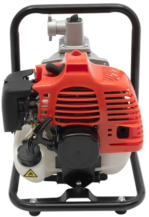 Benzin Wasserpumpe - Motor Gartenpumpe 1 Benzin Wasserpumpe Motor Schmutzwasserpumpe Garten Brunnen Teich Pumpe 2-Takt für die Brandbekämpfung, Aquakultur in Fischteichen, Wasseraustausch,mit einem