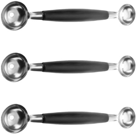 Decqerbe 3X Double Termine 30mm Tetes Fruits Icecream Boule Cuillere A Melon Parisienne Scoop