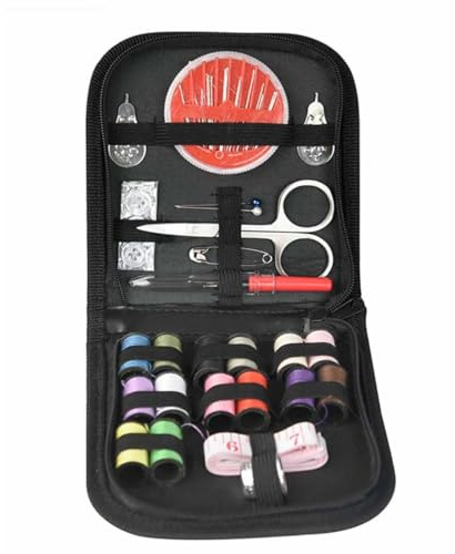 IKOPFLN set cucito accessori casa kit cucito cose per la casa accessori da cucito set da viaggio accessori da cucito per principianti rotoli di filato aghi da cucito filato,ditale metro a nastro ecc