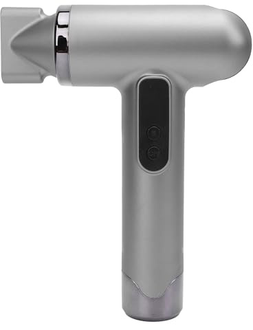 Sladdlös Hårfön, 200 W Bärbar USB-uppladdningsbar Hårfön med Munstycke, 100000 RPM Höghastighetsmotor, Snabbtorkande Fön, för Resor i Hemmet (SILVER)