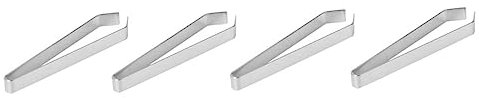 Vaguelly 4 Pezzi Clip a lisca di pesce in acciaio inossidabile tecniche lifting e kit per ciglia gadget domestici oceano utensili per lo styling del cibo pinza a lisca di pesce Silver