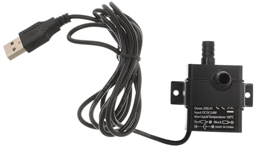 TOYANDONA Mini Bomba de Agua Sumergible Dc 5v sin Escobillas, para Acuario y Fuente, Portátil y Compacta, bajo Ruido, 2 Metros de Altura de Elevación, Bomba para Circulación de Agua