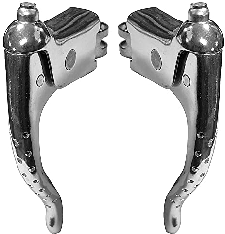 cyclingcolors Fahrrad Bremshebel Bremsegrif​fe 22.2mm Perforierter Aluminium Vintage Retro Rennrad