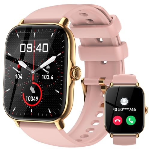 LLKBOHA Smart-Watches-for-Women-Answer/Make Calls - 1.85 Smartwatch with Heart Rate Sleep Monitor, Fitness Watch 111+ Sports, Step Counter, Female Health, IP68 Waterproof watch for Android iOS