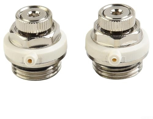 SiSinkal Lot de 2 valves d'aération automatiques de 1,27 cm avec Fonction d'arrêt Automatique pour systèmes de Chauffage Central
