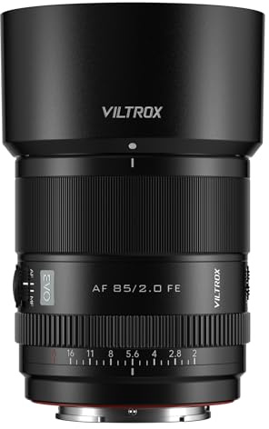 VILTROX AF 85mm F2.0 EVO FE Full-Frame Portrait Lens for Sony E-Mount with Large Aperture, Auto Focus Prime Lens with STM Motor for Sony E-Mount A7R V A7 IV A7S III A7C II A6700 A6400 ZV-E10