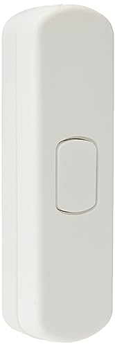 Knightsbridge SN81WH White Square edge Plastic 1-60W (1-25W LED) Re-wireable Cord Dimmer - White