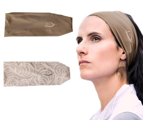 myMareCo Equestrian Headbands for Women, Under Riding Helmet Bands, Sportswear Wide Hair Wrap Suitable for Use with Bike Helmets, Yoga & Hiking