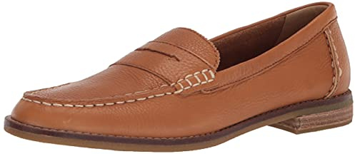 Sperry Women's Seaport Penny Loafer, New Tan, 9