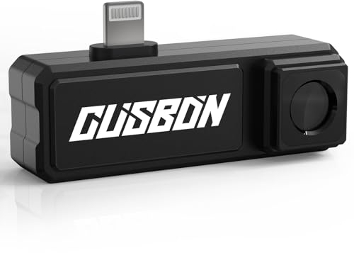 CUSBON TI1 Thermal Imaging Camera IOS, 120 x 90 IR Resolution Thermal Imager with 0.1°C Temp Resolution, -20°C~400°C Temp Range< 60mk Heat Sensitivity, Video Recording