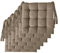 Il Tuo Artigiano Design Lot de 4 ou 6 Coussins pour chaises de Cuisine fabriqués en Italie, Coussins de Chaise de Cuisine 40x40 cm d'épaisseur 6 cm, Rembourrage en éponge et Acrylique (6, Beige)