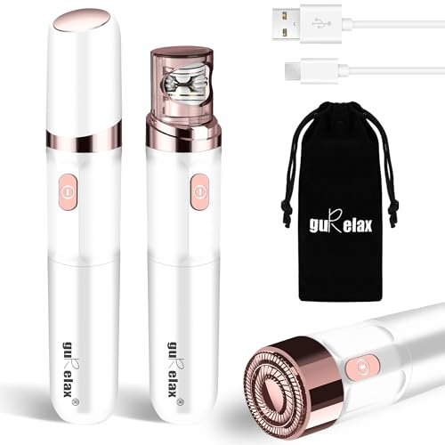 Epilator for Women(Newest), Rechargeable Gurelax Facial Hair Remover for Women, Hair Removal Device, 2-in-1 Electric Face Epilator