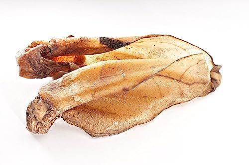 123... Hund dabei! - Rinderohren mit Muschel 50 Stück - magerer Snack für Zwischendurch und als Belohnung - Rinderohren mit Muschel für große Hunde - Vorratspaket (Rinderohren mit Muschel 50 Stück)