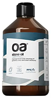 OA Limpiador de Suelos de Piedra STONE OIL (250 ml) | Quitamanchas Mármol | Protección y Limpieza de Fregaderos de Granito | Limpieza de Productos de Acero Inoxidable