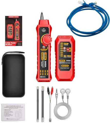 Tracciatore filo | Localizzatore di rottura del filo per recinzione per cani | Tester per cavi di rete, localizzazione della distanza di guasto e test della lunghezza del cavo, tester di rete RJ45