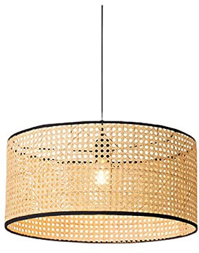 Lámpara de techo colgante Tejiendo Bambú Luz colgante DIY Hecho a mano Ratán Arte Araña Sudeste Asiático Suspensión Accesorios Iluminación Comedor japonés Dormitorio Linterna Conmemoración Día vision