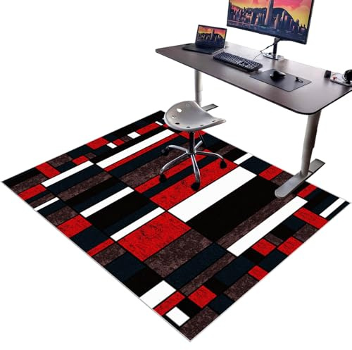 Tappetino antiscivolo per sedia da ufficio, protezione per pavimenti in legno duro per computer, giochi e sedie a rotelle, resistente ai graffi e durevole