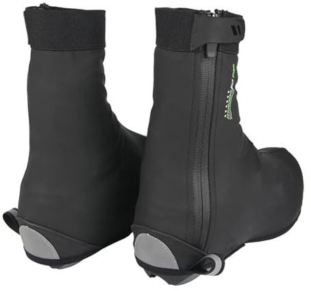 YPBEW Elasticità Copriscarpe per biciclette Protezioni per blocco bici calde in pile invernale per lunghe distanze Copriscarpe da ciclismo antipioggia per ciclismo