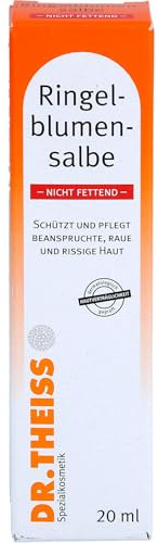 Dr.Theiss Ringelblumen Salbe nicht fettend schützt und pflegt beanspruchte, raue und rissige Haut, 20 ml Salbe