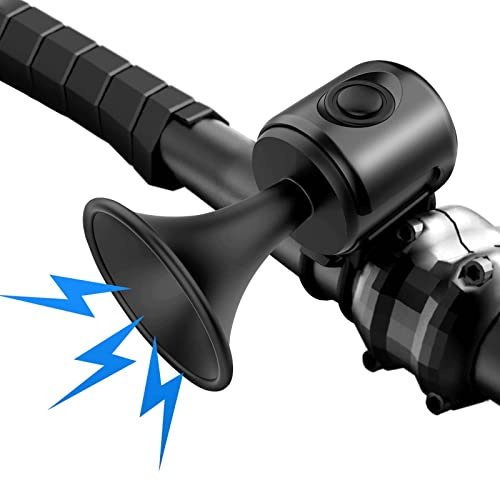 OOPSCOOL Bike Horn,120dB Bicycle Bells IPX4 Waterproof Bike Bell with 300mAh Battery Operated Electric Horn for Mountain/Road Bike/Scooters Adult and Kids