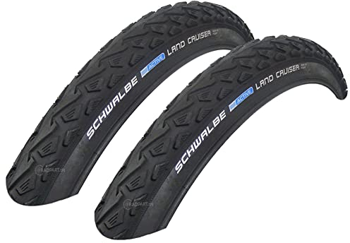 2X Schwalbe Land Cruiser 47-559 Drahtreifen K-Guard 26x1.75 Fahrradreifen Mantel