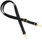 Gurt Band Schulterriemen für Damen Taschen Handtasche - Schwarz - Farbe Metallteile Gold - Länge verstellbar 70-128 cm - Breite 1,8 cm - Schultergurt Umhängetasche Trageriemen Riemen Umhängegurt