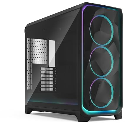 Fractal Design Meshify 3 XL Ambience Pro RGB Black TG with Advanced Ventilation and ARGB Lighting